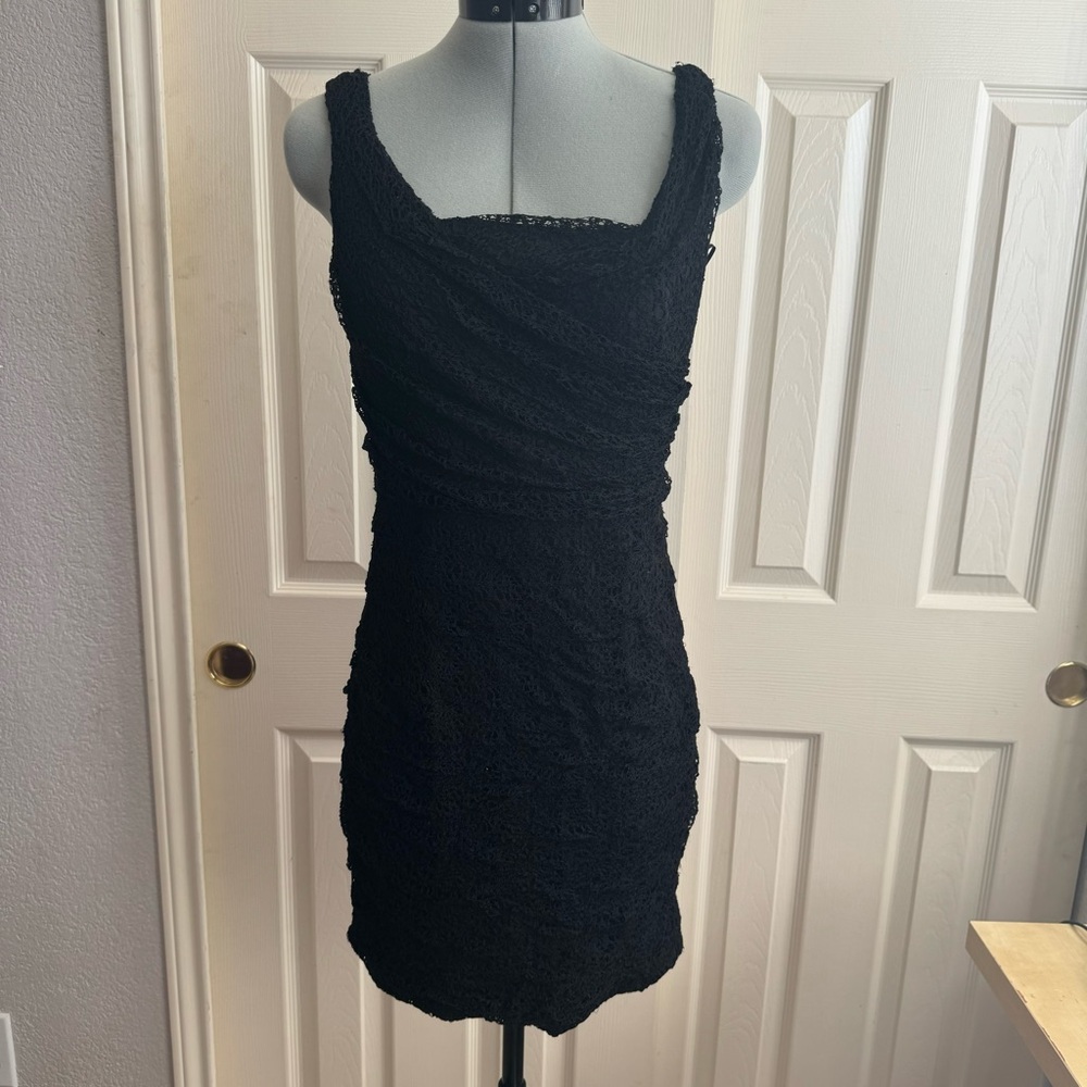 Express Black Lace Dress